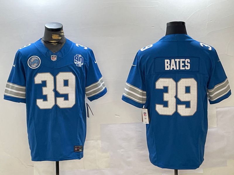 Men Detroit Lions 39 Bates Blue three generations 2024 Nike Limited NFL Jersey style 4